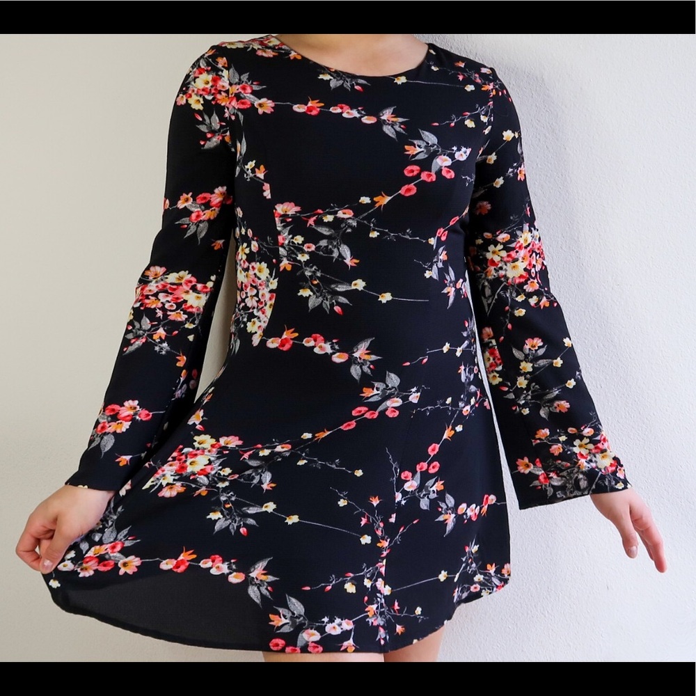 Floral Flow Mid Length Dress